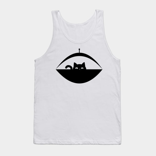 Invasive Species - Flying Saucer Cat Tank Top by MellowCat